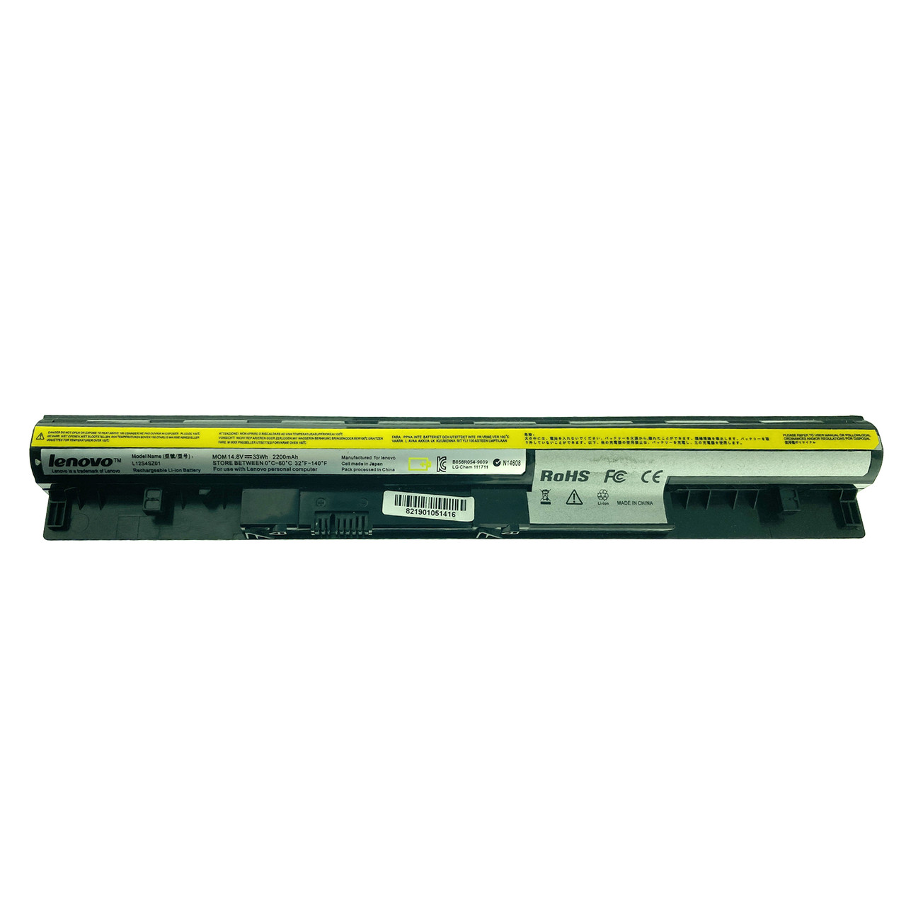 Аккумулятор для ноутбука Lenovo S400 (L12S4Z01)/ 14,4 В (совместим с 14,8 В)/ 2200 мАч, черный