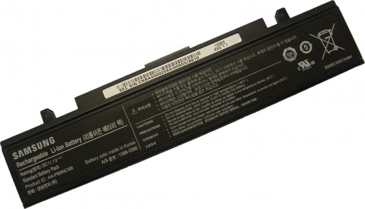 Аккумулятор для ноутбука Samsung R522/ 11,1 В/ 4400 мАч, черный