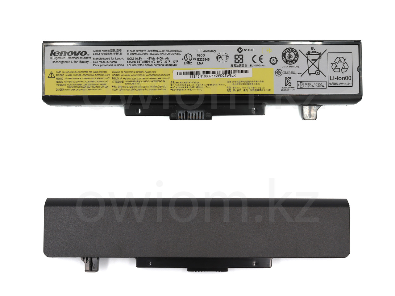 Аккумулятор для ноутбука Lenovo G500 / Y480 / G480 / G580 (L11L6Y01) 11.1 В/ 4400 мАч, черный — изображение 2