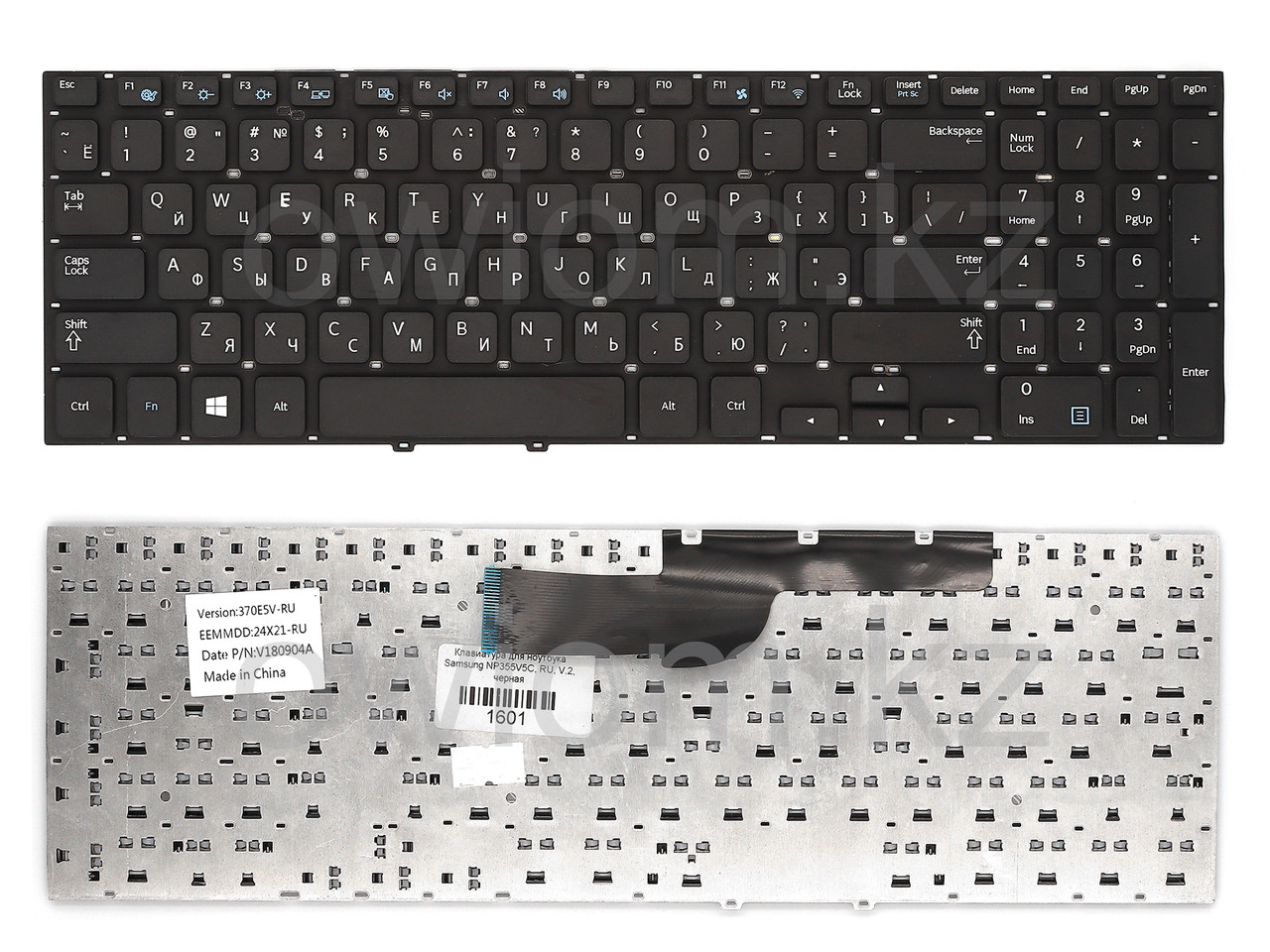 Клавиатура для ноутбука Samsung NP355V5C, RU, V.2, черная